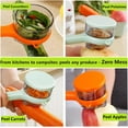 thumbnail image 2 of Fruit and Vegetable Peeler with Storage Box,Peeler with Container, Vegetable Peeler with Catcher, Easy to Clean Double-Sided Stainless Steel Multi-Function Peelers for Home Kitchen, Veggie, 2 of 6