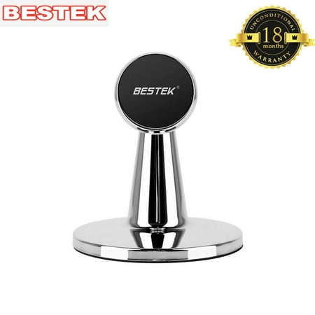 BESTEK Magnetic Cell Phone Holder, Hands Free Phone Holder for Home, Office, Desk, Fits All Smartphones and Small Tablets, Black (Best Smartphone For Small Hands)