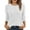 White, variant on VBVC No Boundaries Women's Long Sleeve Shirts,Knitted Casual Blouses,Women's Crewneck Fitted Pullover Tops,White,Size XL