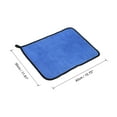 thumbnail image 2 of Uxcell Microfiber Cleaning Cloths 12 x 16" Guitar Cloths Microfiber Towels for Musical Guitar Piano Gray Blue 2 Pack, 2 of 6