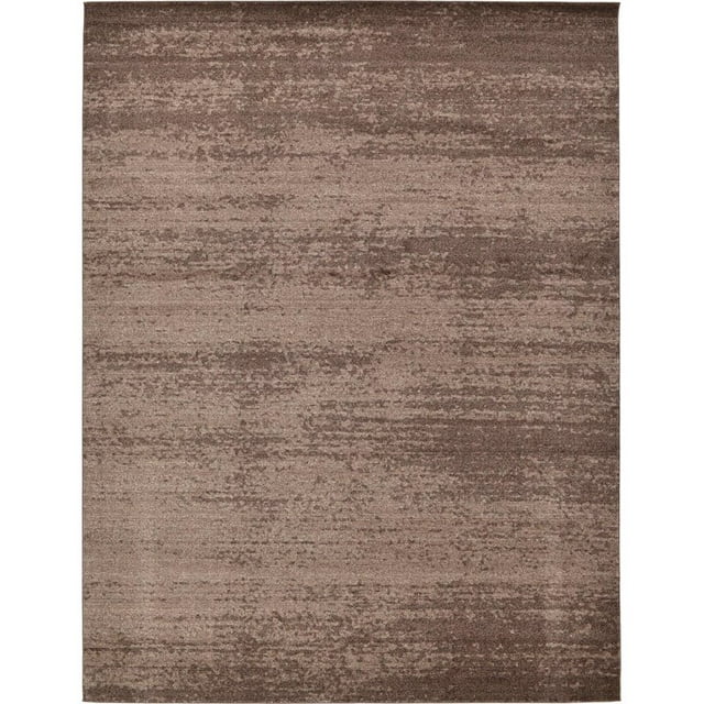 Unique Loom Tapis de Zone de Conception Tonale Del Mar 10' x 13' Rectangle Brun/brun Clair