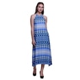 thumbnail image 1 of Bimba Robe de Plage Dos Nu à Col Licou Teinture sur Nœuds pour Femmes Soirée d'Été - Très Grand, 1 of 6