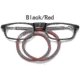thumbnail image 2 of Gafas de lectura TR90 plegables y portátiles con soporte magnético para colgar en el cuello para hombres y mujeres, color negro y gris, 2,0 x, 2 of 5