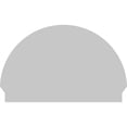 thumbnail image 5 of Ekena Millwork 42"W x 27-3/4"H x 2-3/4"P Half Round 3 Spoke Architectural Grade PVC Combination Pediment, 5 of 7