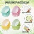 thumbnail image 5 of 400Pcs Plaid Cupcake Liners 4 Assorted StylesStandard Cupcake Wrappers Paper Baking Cups Colorful Checkered Muffin Liners for Spring Summer Themed Birthday Baby Shower Wedding Party Christmas, 5 of 7