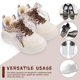 thumbnail image 5 of unbranded 2Ud Cordones Anchos Y Planos En Estampado Leopardo Para Uso En Zapatillas Y, 5 of 6