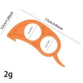 thumbnail image 3 of Mupvlun 2 Pcs Fruit Peelers for Oranges, Lemons, Grapefruits - , Food-Grade, Non-, Effortless Peeling, Easy to Clean Orange, 3 of 9