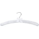 thumbnail image 2 of Paquete de 10 perchas de satén blanco extra largas, 38 cm, perchas de seda suave para camisetas, camisas, abrigos y suéteres de boda., 2 of 5