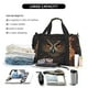 thumbnail image 5 of Balery Classical Style Brown Owl Bolsa de Gimnasio para Mujeres, Bolsa de Viaje con Bolsillo Húmedo, Bolsa de Fin de Semana para Mujeres, Bolsa de Viaje Resistente al Agua, 5 of 7
