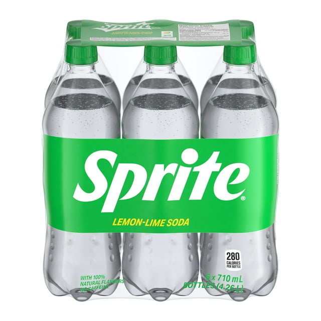 Sprite Bottles, 710 mL, 6 Pack