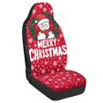 thumbnail image 2 of POLERO Christmas Snowman Print Car Seat Cover for Automobile, Elastic Back High Back Car Seat Cover Easy to Install Polyester Fabric Car Seat Covers, 2 of 12