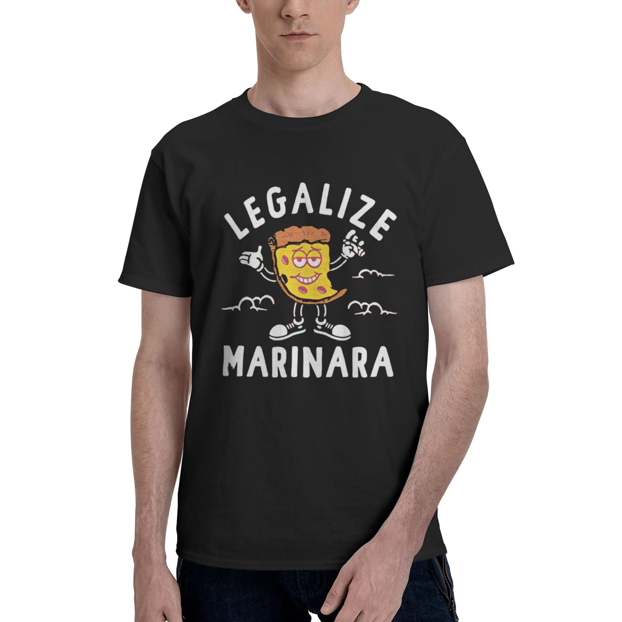 Mens Legalize Marinara T Shirt Italian Pizza Joke Tee for Guys - Walmart.com