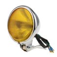 thumbnail image 2 of LOVIVER 5" Motorcycle Amber Front Headlight w/ Yellow Glass for -, 2 of 8