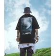 thumbnail image 4 of Niepce Inc Summer Black Tornado Artwork Men's Streetwear Graphic T-Shirt, 4 of 7