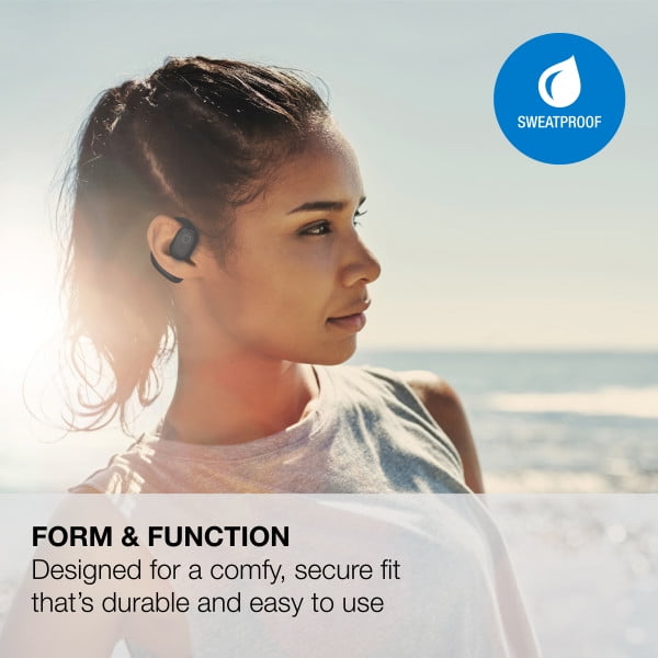 True Wireless Open Ear Bluetooth Earbuds with Rechargeable Case and Sweatproof Design