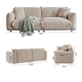 thumbnail image 5 of Hommoo 85.8" Sofa Oversized Loveseat Couch Sofa, Modern Sherpa Sofa for Apartment, Home&Office, Camel, 5 of 9