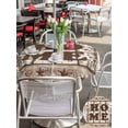 thumbnail image 5 of Outdoor Tablecloth with Umbrella Hole for Patio/Picnic/Party/Camping, Retro Farmhouse Waterproof Table Cloth Round Cover Washable, Country Star Berries Text Wooden Grain (Dia 60"), 5 of 8