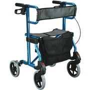 Diamond Aluminum Rollator Walker -Color:Blue