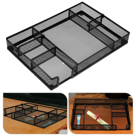 FONDOTIN Kitchen Drawer Organizer Drawer Organizer Metal Mesh 1Set Space-Saving