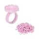 thumbnail image 4 of Vasos de pegamento para extensiones de pestañas, portaherramientas para pestañas para uso profesional, anillos de pegamento con diseño floral rosa, juego de 100 piezas, 4 of 8