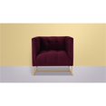 thumbnail image 2 of Royce Accent Chair Burgundy, 2 of 10