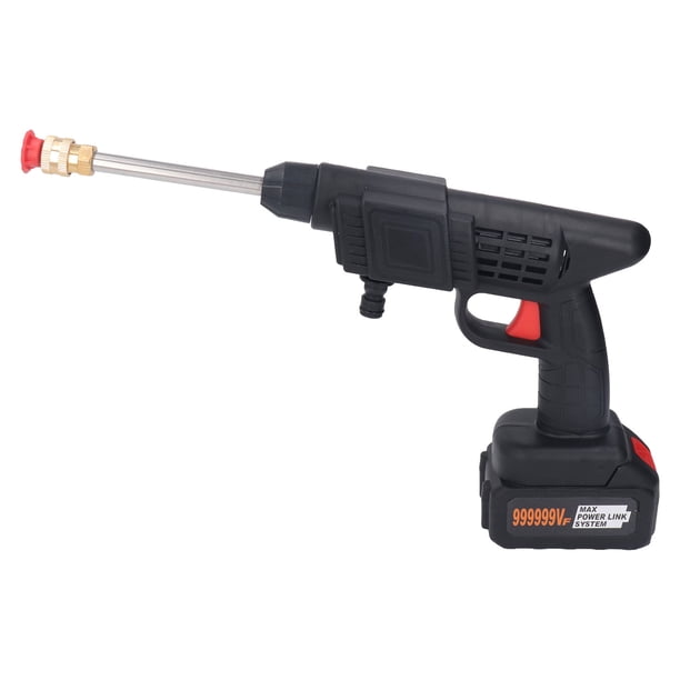 Lavadora de autos inalámbrica, pistola de lavado a presión manual de alta presión para regar flores, limpiar pisos, enchufe estadounidense de 100 a 240 V