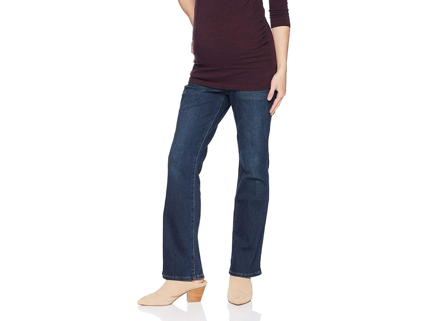 Motherhood Maternity Womens Maternity Indigo Blue Stretch Secret Fit Belly Boot Cut Jean