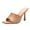 Khaki, variant on Womens Hight Heeled Sandals Open Toe Square Toe Stiletto Party Dress Shoes Slides for Women