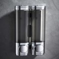 thumbnail image 4 of Toystoory Dispensador de fluidos de 300ML, contenedor de Gel de rellenable, botella de prensa para colgar en la pared, reutilizable para el hogar, Juegos de accesorios de baño Plata  2PCS Toystoory HA071891-02, 4 of 6