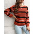 thumbnail image 4 of Pull pour Femmes Col Rond Couleur Décontractée, 4 of 8