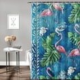 thumbnail image 2 of Orinice  Sea Turtle Shower Curtain Sets Blue Teal Ocean Nautical Flamingo Palm Leaf Marine Organisms Bath Curtain Fish Underwater Animal Seashell Coastal Theme Bathroom Sets Hooks Included  69x72, 2 of 7