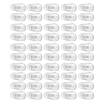 GJX 25 Pairs Eyeglasses Nose Pads Oval Push On Glasses Silic Slip Nosepads