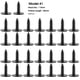 thumbnail image 5 of Sidaley 30 piezas de tornillos autorroscantes, arandela hexagonal, tornillo de sujeción para rueda delantera de coche, tornillo de placa de Type2 NO2, 5 of 6