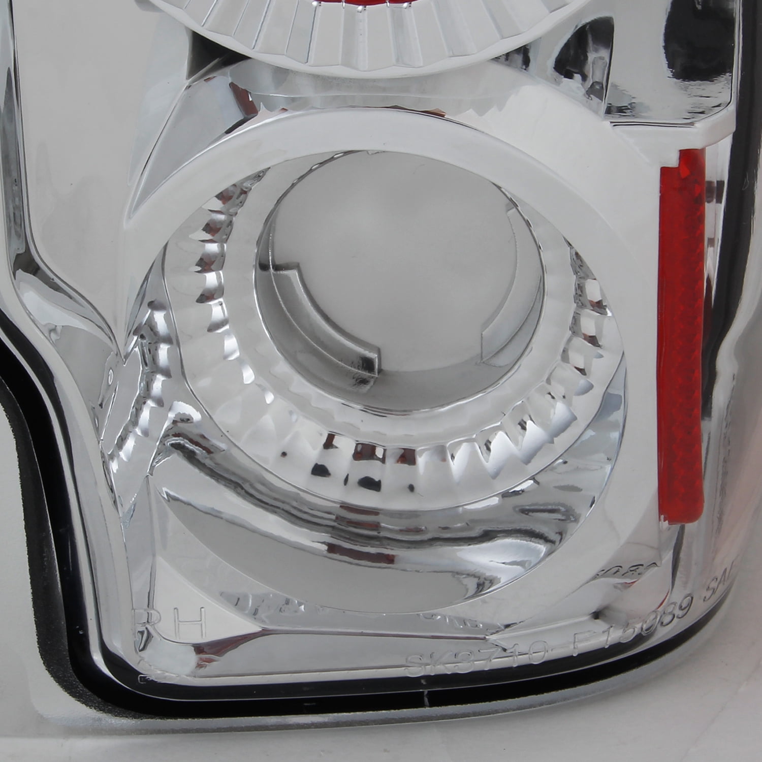 AKKON - For 1989-1996 Ford F150 | F250 | Bronco Pickup Truck Chrome Clear Tail Lights Lamps Left + Right Pair