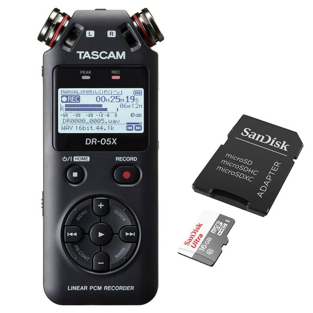 Tascam DR05X 2Input / 2Track Portable Audio Recorder with Onboard
