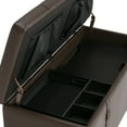 thumbnail image 4 of Simpli Home Dorchester 5 Piece Storage Ottoman Bench, 4 of 11