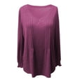 thumbnail image 4 of EDFBUYKRS Chiffon Blouse Fall Women Lightweight Sunscreen Shirt Long Sleeve Block M, 4 of 4