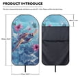thumbnail image 6 of Uorisanigo Waterproof Car Seat Towel Cover Front Car Seat Covers Non-Slip Pink Hibiscus Turtle Bucket Seat Sweat Proof Protector Universal Fit for Vehicles,Cars,Suvs,Vans,Sedans, 6 of 6