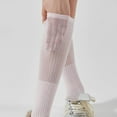 thumbnail image 3 of yillto 2 Pack Women's Girl's Knee High Socks Cute Lightweight Breathable Long Cotton Stockings, 3 of 3