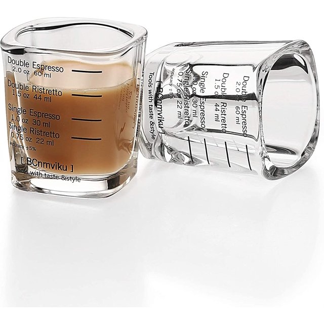 Taza de espresso Taza medidora Taza de peso líquido para barista, 1 pieza LingWen 1327534294422