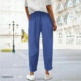 thumbnail image 5 of Corduroy Pants Women 2026 Trendy Elastic High Waist Drawstring Wide Straight Leg Lounge Pants with Pockets, 5 of 8