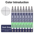 thumbnail image 4 of jesticaly 8 Pcs/ensemble Stylo pour Carrelage de Sol Rafraîchit et Ravive Instantanément les Carreaux de Sol Séchage Rapide Carreaux Imperméables Stylo Gris Foncé 8 Pcs, Gris Foncé 1ensemble, 4 of 6