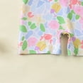 thumbnail image 7 of Hienoo Girls Floral One-Piece Swimsuit Short Sleeve Rashguard Bathing Suit, Sizes 0-3T, 7 of 7