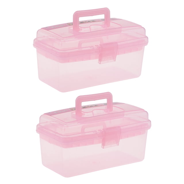 Organizador Portátil Multiusos de Plástico con Mango SM SunniMix Caja de almacenamiento de plástico