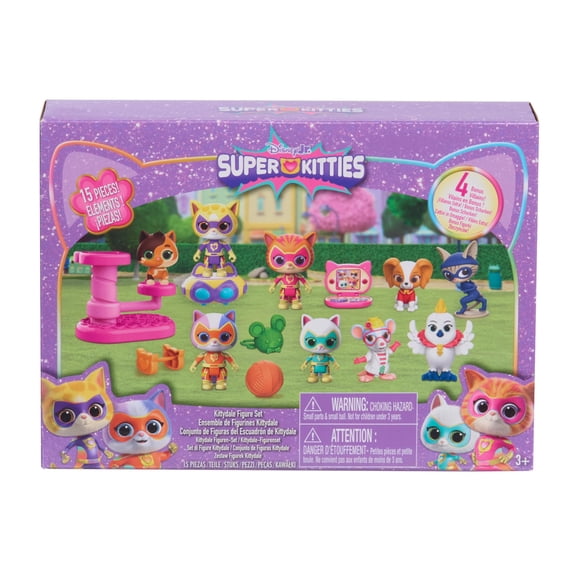 Set de figuras SuperKitties de Just Play, 15 piezas