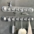 thumbnail image 2 of Xingzhi ABS Clothes Hook Enhancing Style And Adding Atmosphere Extending Hook For Hanging Items Is More Gray translucent col High and low hooks, 2 of 6