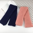 thumbnail image 3 of Bangcool Kids Knitted Scarf Simple Solid Color Long Warmer Scarf Toddler Winter Scarf, 3 of 10