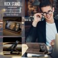 thumbnail image 5 of Dandapaier for iPhone 17 Pro Max Flip Wallet Case with Kickstand , Credit Card Slots, Cash Slot and Magnetic Closure,Retro Soft Leather Case Designed for Women and Men ，6.9"，coffee, 5 of 12