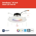 thumbnail image 3 of Juno Lighting Rb56sc Rgbw L/Sktwhip M6 Retrobasics Smart 5/6" Integrated Rgb Led Recessed, 3 of 5