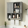 thumbnail image 5 of Walsunny Bathroom Medicine Cabinet, Wall Storage Cabinet, Steel Pipe Rack for Hanging Towels and Kitchen Utensils, Suitable for Storing Cosmetics, 5 of 7